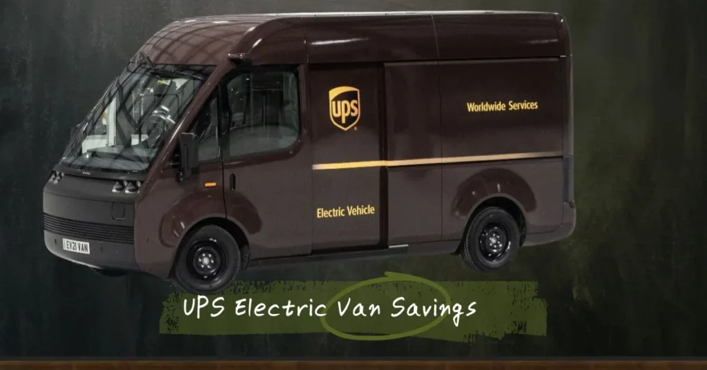 UPS electric van savings