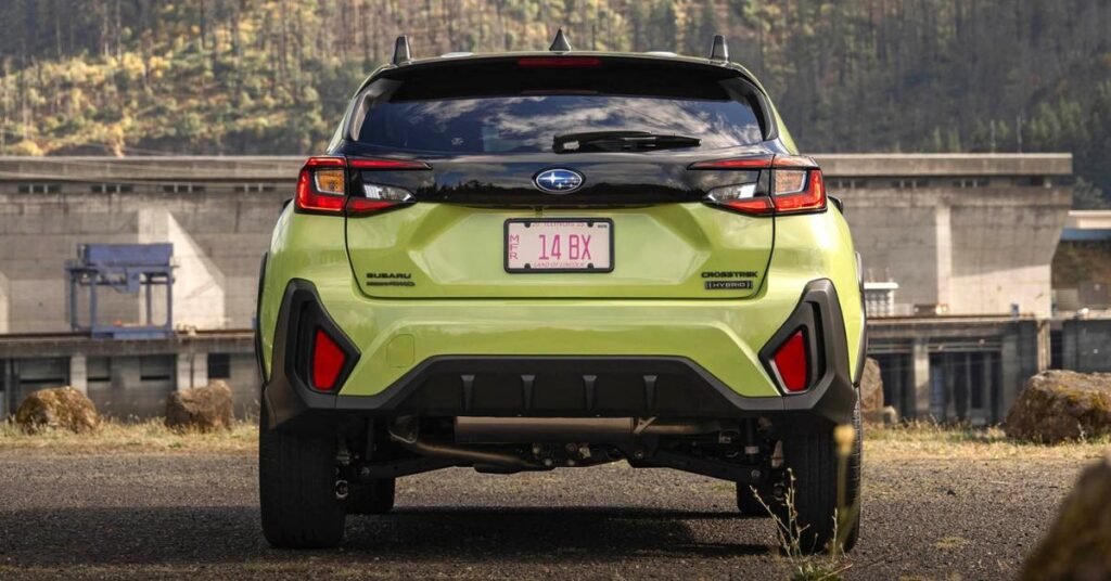 2026 Subaru Crosstrek Hybrid rear closeup